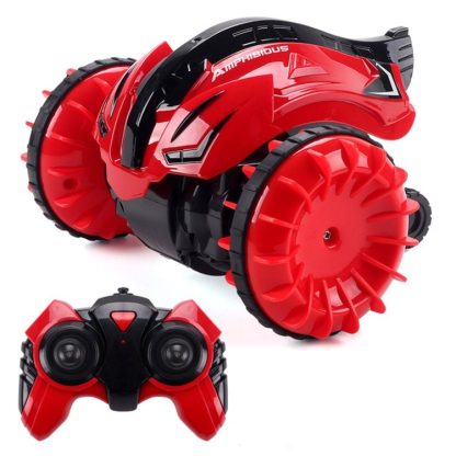 2.4G Amphibious Rotary Rolling Remote Control Car(Red)