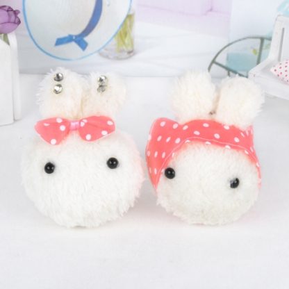 2 PCS Rabbit Plush Toy Stuffed Keychains Random Style - Image 2