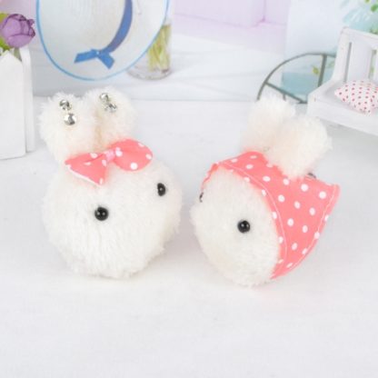 2 PCS Rabbit Plush Toy Stuffed Keychains Random Style - Image 3