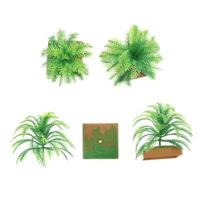 20 PCS Smulated Bushes with Base Model Iron Tree Grass Aquarium Water Tank Decoration - Image 2