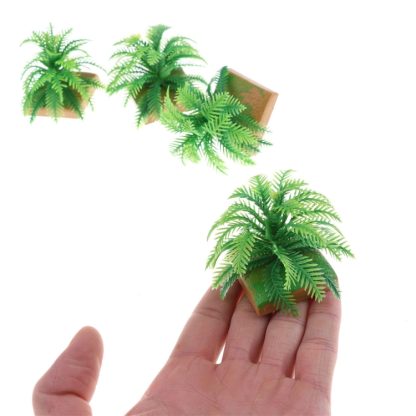 20 PCS Smulated Bushes with Base Model Iron Tree Grass Aquarium Water Tank Decoration - Image 3