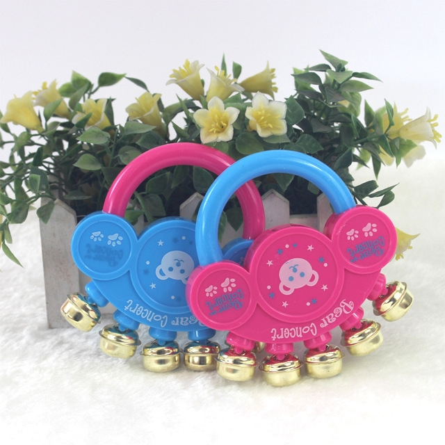 Cartoon Metal Rattle Children Educational Music Toy, Random Color Dlivery - Image 2