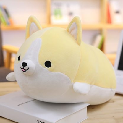 30-60cm Cute Corgi Dog Plush Toy Lovely Christmas Gift for Kids Stuffed Soft Animal Cartoon Pillow Valentine Present, He