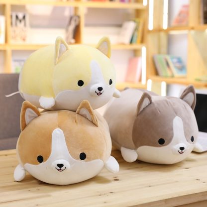 30-60cm Cute Corgi Dog Plush Toy Lovely Christmas Gift for Kids Stuffed Soft Animal Cartoon Pillow Valentine Present, He - Image 3