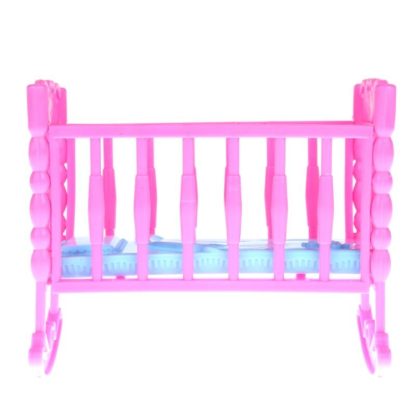 5 PCS Mini Doll House Furniture Cradle Children Educational Toys, Random Color Delivery - Image 2