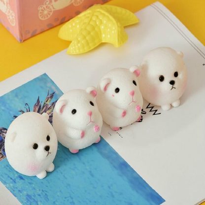 5 PCS Bear Venting Toy Pig Vocal Toy Whole Person Decompression Toy Children Bathroom Toys, Color:Little Hamster - Image 3