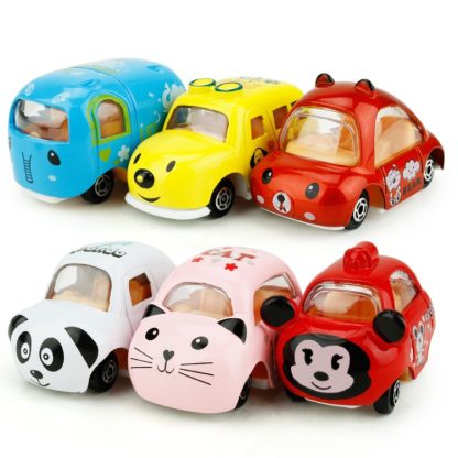 Mini Alloy Model Car Cartoon Inertia Toy Car Children Education Toys(Random Color) - Image 3