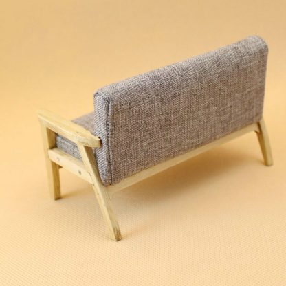 22112 Doll House Manual Simulation Mini Furniture Sofa Children's Educational Toys Double Sofa - Image 3