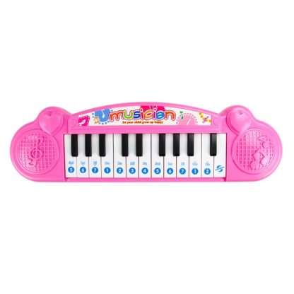 Cute Mini 21 key Early Education Electronic Keyboard Children Music Toys(Pink) - Image 2