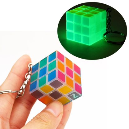 Mini Keychain Luminous Keychain Rubik's Cube Children Educational Toys