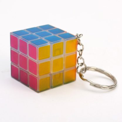 Mini Keychain Luminous Keychain Rubik's Cube Children Educational Toys - Image 3