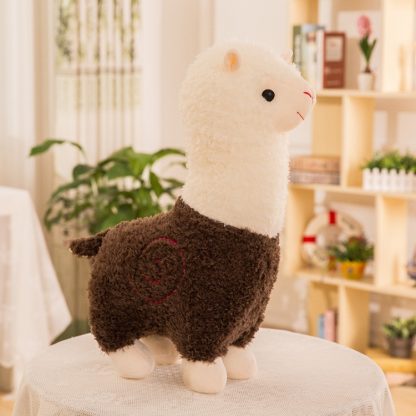 80cm Grass Mud Horse Alpaca Doll Pillow Doll Plush Toy(Brown) - Image 2