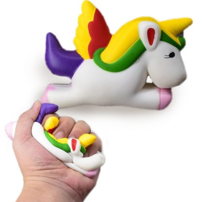 Unicorn Shape Slow Rebound PU Decompression Toy Squishy Slow Rising Stress Reliever Toy, Random Style Delivery