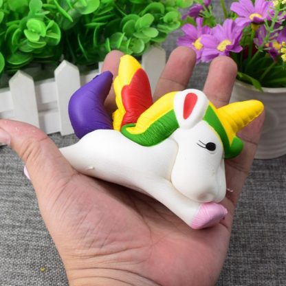 Unicorn Shape Slow Rebound PU Decompression Toy Squishy Slow Rising Stress Reliever Toy, Random Style Delivery - Image 3