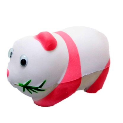 Simulation Panda Shape Squishy Slow Rising Toy Slow Rebound PU Stress Reliever Squeeze Toy(Pink) - Image 2