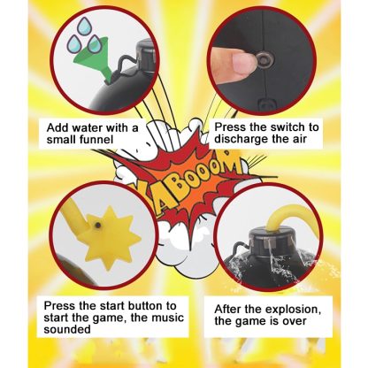 Tricky Funny Toy Water Spraying Bombs(Black) - Image 3