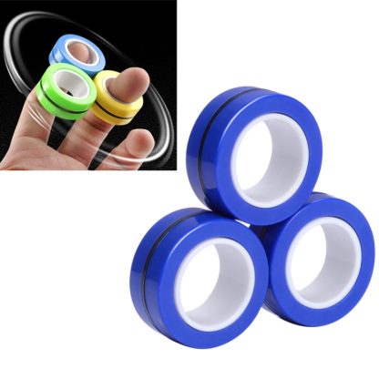 Spinner Toy Magnetic Ring Anti-Anxiety Game Finger Toy (Blue)