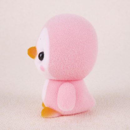 Little Cute PVC Flocking Animal Penguin Dolls Birthday Gift Kids Toy, Size: 4*4*5.5cm(Pink) - Image 3