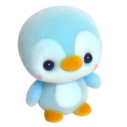 Little Cute PVC Flocking Animal Penguin Dolls Birthday Gift Kids Toy, Size: 4*4*5.5cm(Blue) - Image 2