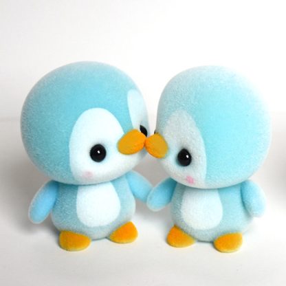 Little Cute PVC Flocking Animal Penguin Dolls Birthday Gift Kids Toy, Size: 4*4*5.5cm(Blue) - Image 3