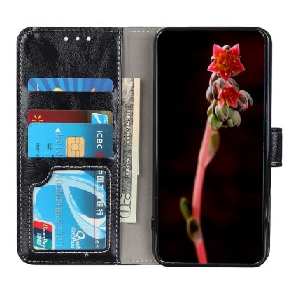 For iPhone 13 Retro Crazy Horse Texture Horizontal Flip Leather Case with Holder & Card Slots & Photo Frame & Wallet(Black) - Image 4