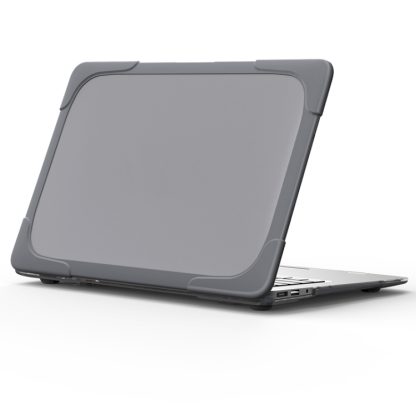 For MacBook Air 13.3 inch A1466 / A1369 TPU and PC Two-color Anti-fall Laptop Protective Case(Grey)