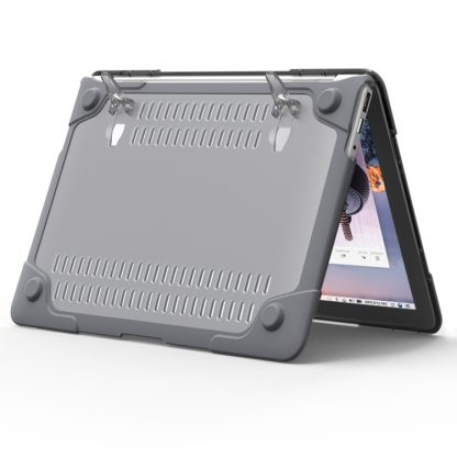 For MacBook Air 13.3 inch A1466 / A1369 TPU and PC Two-color Anti-fall Laptop Protective Case(Grey) - Image 3