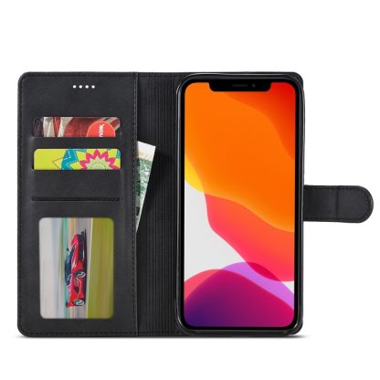 For iPhone 13 Pro LC.IMEEKE Calf Texture Horizontal Flip Leather Case with Holder & Card Slots & Wallet (Black) - Image 4