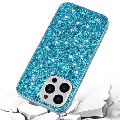 For iPhone 13 Pro Max Glitter Powder Shockproof TPU Protective Case (Silver) - Image 4