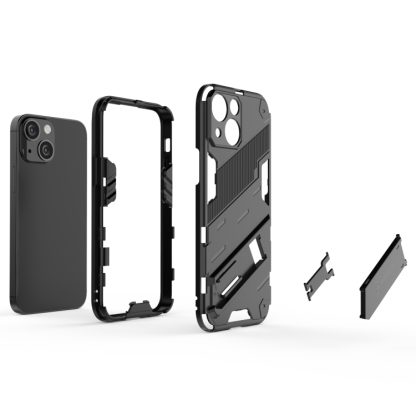 For iPhone 13 Punk Armor 2 in 1 PC + TPU Phone Case with Invisible Holder(Green) - Image 3