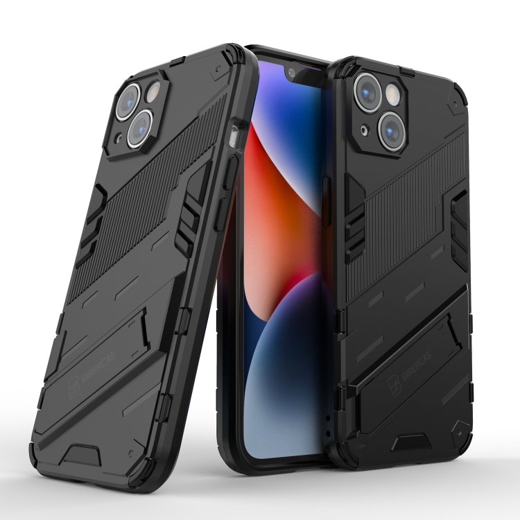 For iPhone 14 Punk Armor 2 in 1 PC + TPU Phone Case (Black) - Image 2