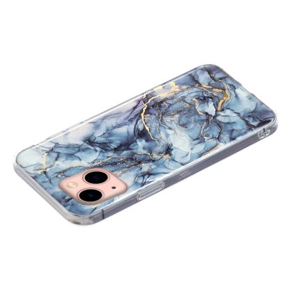 For iPhone 14 IMD Marble TPU Phone Case (Grey) - Image 4