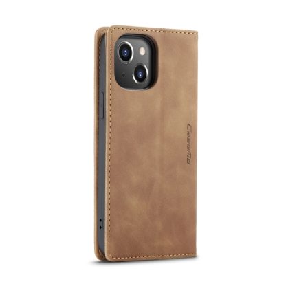 For iPhone 14 CaseMe-013 Multifunctional Retro Frosted Leather Phone Case (Brown) - Image 3