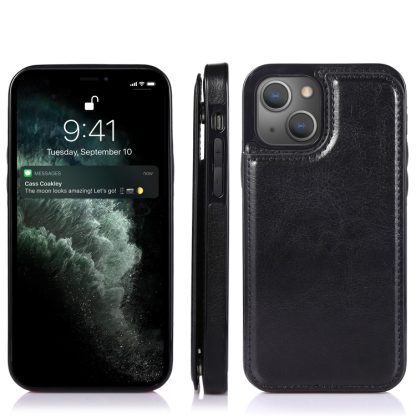 For iPhone 14 Pro Max Double Buckle Phone Case (Black) - Image 2