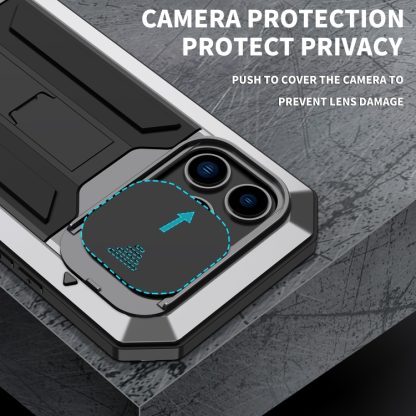 For iPhone 14 Pro Max R-JUST Shockproof Life Waterproof Dust-proof Case (Silver) - Image 3