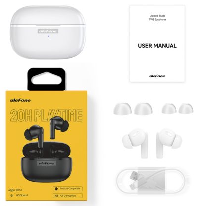 Original Ulefone Buds TWS True Wireless Bluetooth Earphone(White) - Image 3