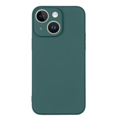 For iPhone 14 Silicone Phone Case with Wrist Strap(Deep Green) - Image 2