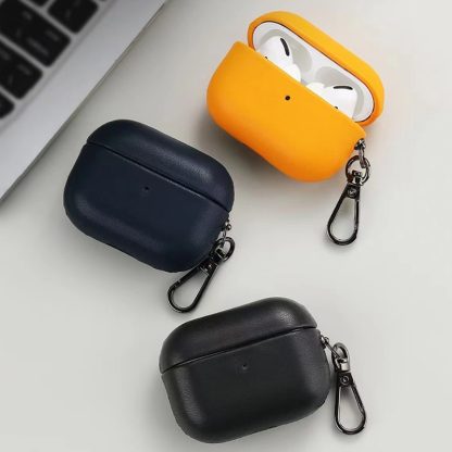 For Apple AirPods Pro 2 PU Leather Wireless Bluetooth Earphone Protective Case(Green) - Image 3