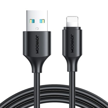 JOYROOM S-UL012A9 2.4A USB to 8 Pin Fast Charging Data Cable, Length:1m(Black)