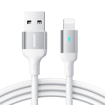 JOYROOM S-UL012A10 Extraordinary Series 2.4A USB-A to 8 Pin Fast Charging Data Cable, Cable Length:2m(White)