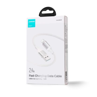 JOYROOM S-UL012A10 Extraordinary Series 2.4A USB-A to 8 Pin Fast Charging Data Cable, Cable Length:2m(White) - Image 2