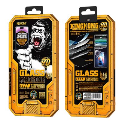 For iPhone 13 WK WTP-070 King Kong Vacha 9D Curved AR Frosted Tempered Glass Film(Black) - Image 3