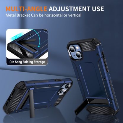 For iPhone 13 Pro Max Matte Holder Phone Case(Royal Blue) - Image 3