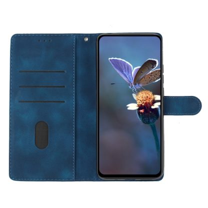 For iPhone 13 Pro Flower Embossing Pattern Leather Phone Case(Blue) - Image 4