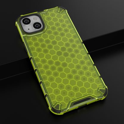 For iPhone 15 Honeycomb Phone Case(Green) - Image 2