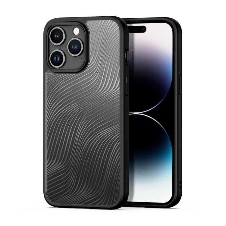 For iPhone 15 Pro Max DUX DUCIS Aimo Series Frosted Feel Phone Case(Black)