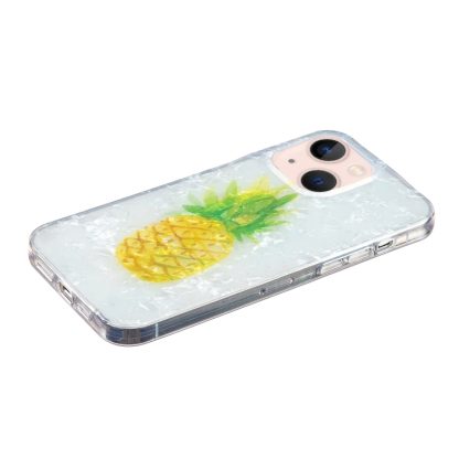 For iPhone 14 IMD Shell Pattern TPU Phone Case(Pineapple) - Image 3