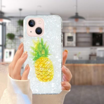 For iPhone 14 IMD Shell Pattern TPU Phone Case(Pineapple) - Image 4