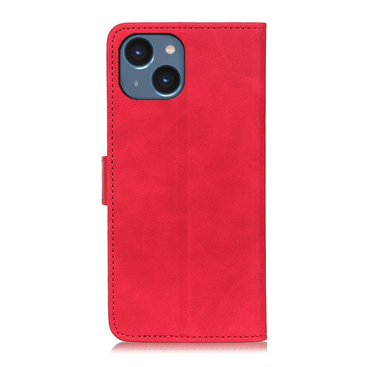 For iPhone 15 KHAZNEH Retro Texture Leather Phone Case(Red) - Image 3