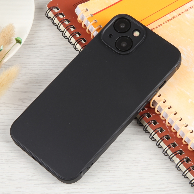 For iPhone 14 Plus Frosted Solid Color TPU Phone Case(Black) - Image 2